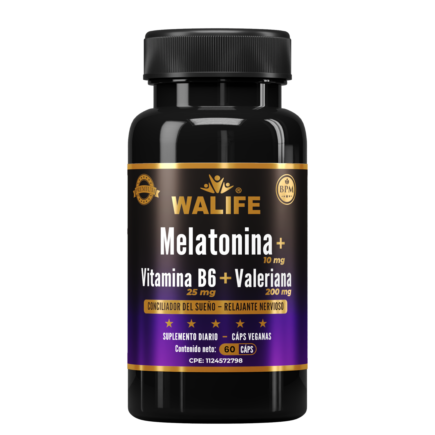 Melatonina + B6 + Valeriana - 235 MG x 60 Capsulas