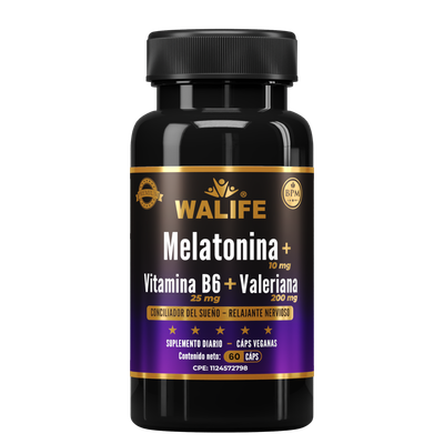 Melatonina + B6 + Valeriana - 235 MG x 60 Capsulas