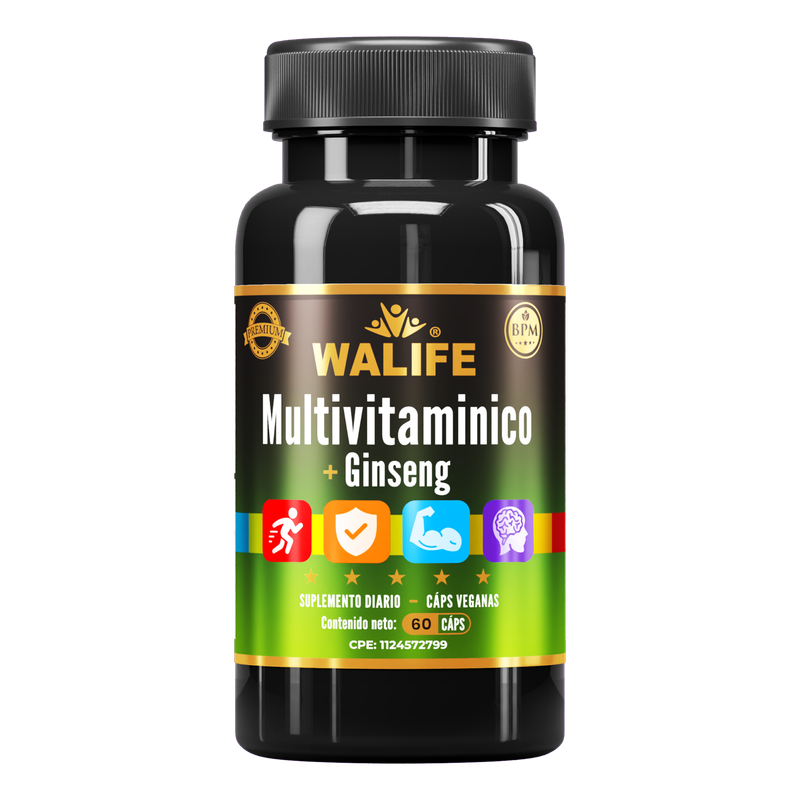 Multivitaminico + Gingseg x 60 Capsulas