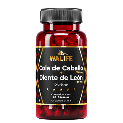 Cola De Caballo + Diente De León ~ 500 MG × 60 Capsulas