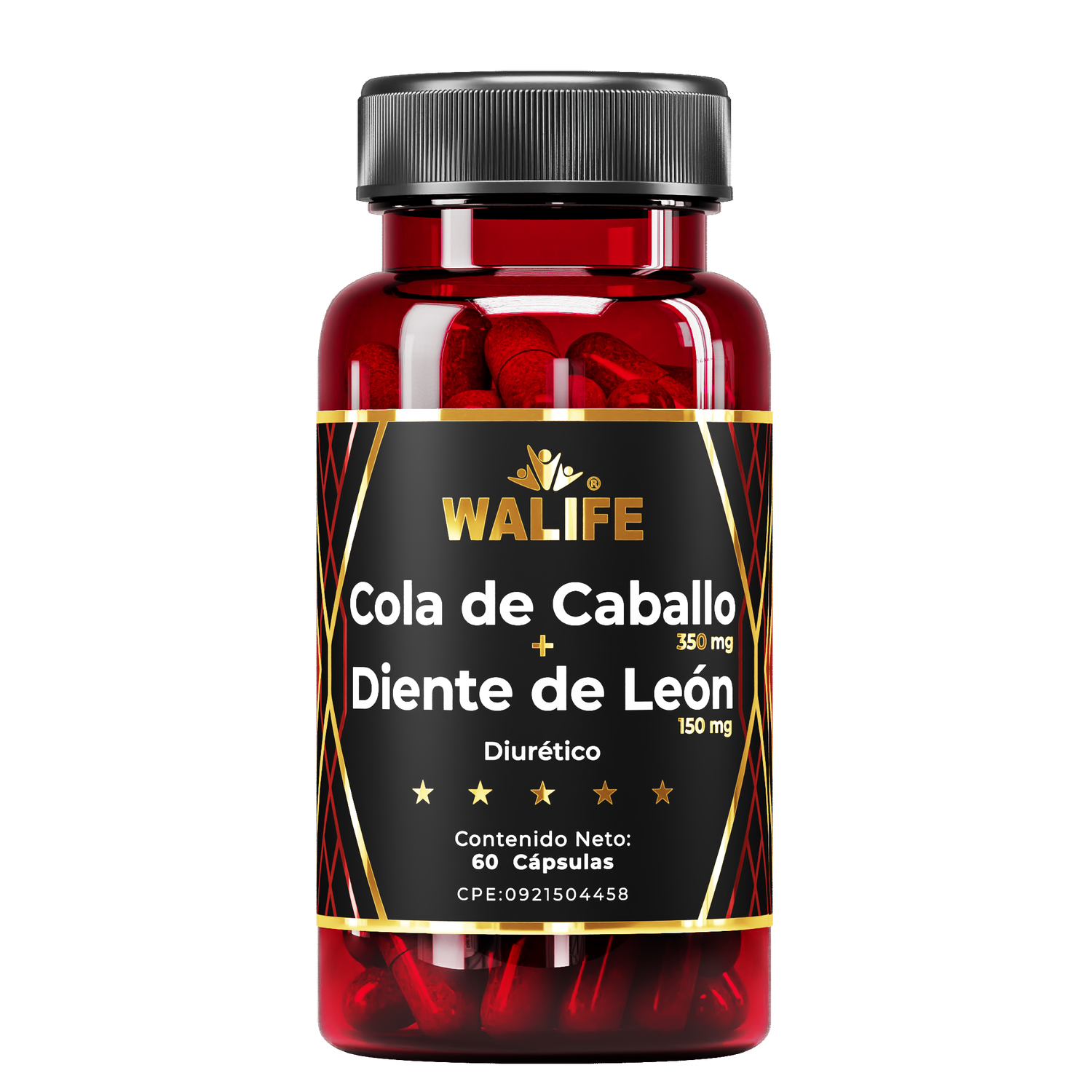 Cola De Caballo + Diente De León ~ 500 MG × 60 Capsulas