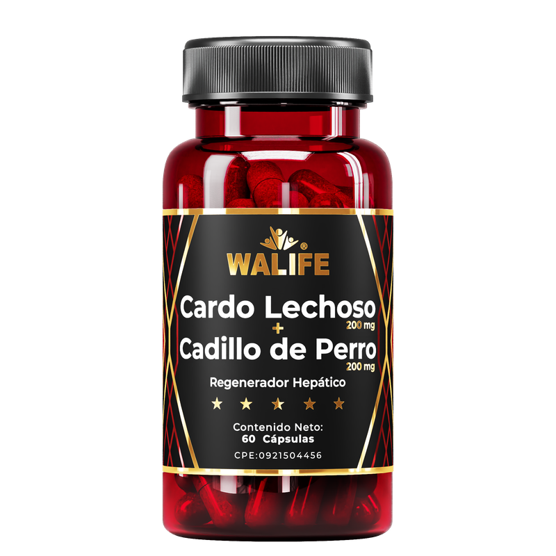 Cardo Lechoso + Cadillo De Perro ~ 400 MG × 60 Cápsulas