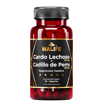 Cardo Lechoso + Cadillo De Perro ~ 400 MG × 60 Cápsulas