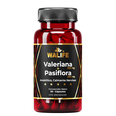 Valeria + Passiflora ~ 500 MG × 60 Cápsulas
