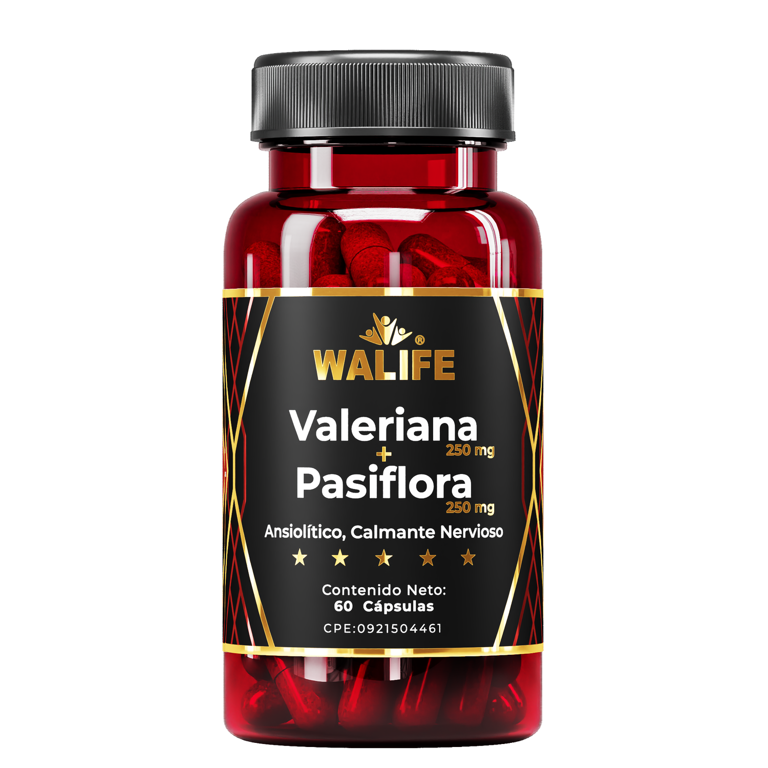 Valeria + Passiflora ~ 500 MG × 60 Cápsulas