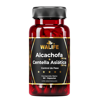 Alcachofa + Centella Asiática ~ 500 MG × 60 Cápsulas
