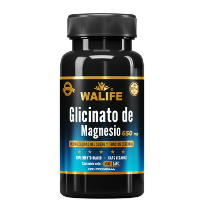Glicinato de Magnesio - 650 MG x 60 Capsulas