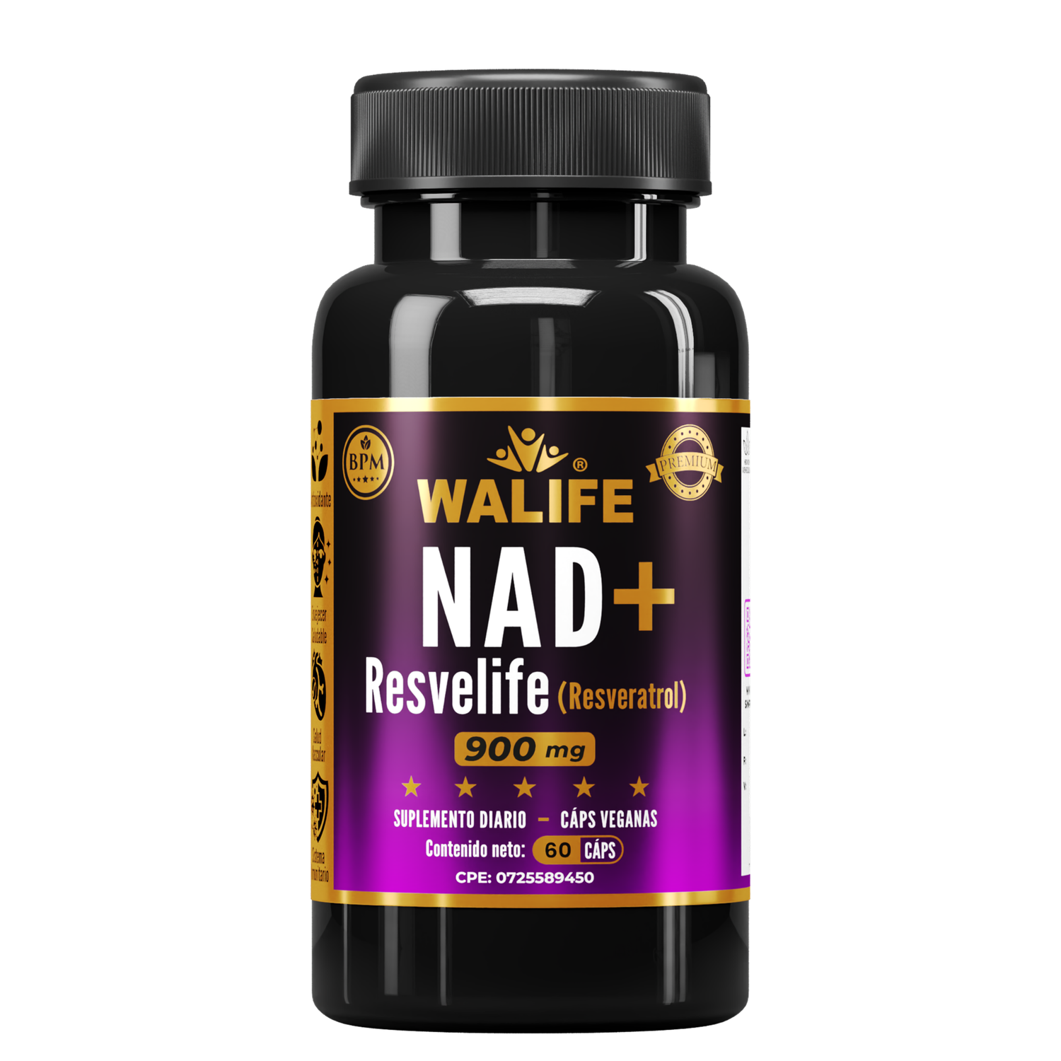 NAD + RESVELIFE - 900 MG x 60 Capsulas