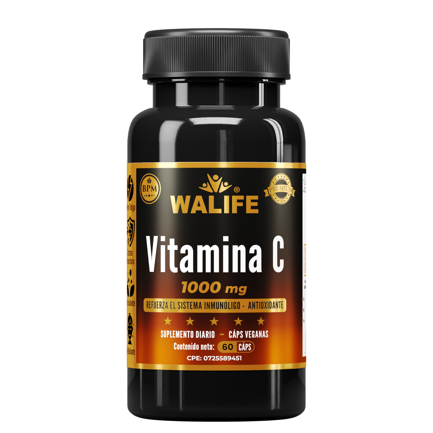 Vitamina C Walife - 1.000 MG x 60 Capsulas