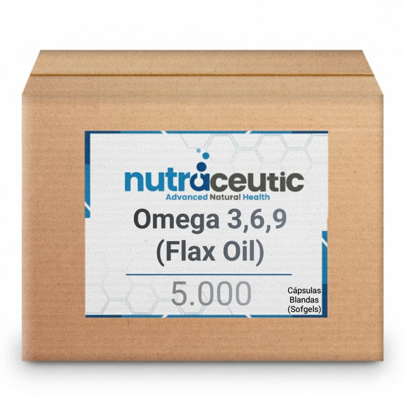 Omega 3,6,9 (Flax Oil) ~ 1.200 MG × 5.000 Sofgels