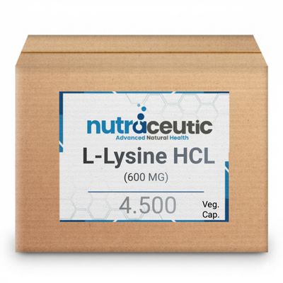 L-Lysine HCL ~ 600 MG × 4.500 Veg. Cap