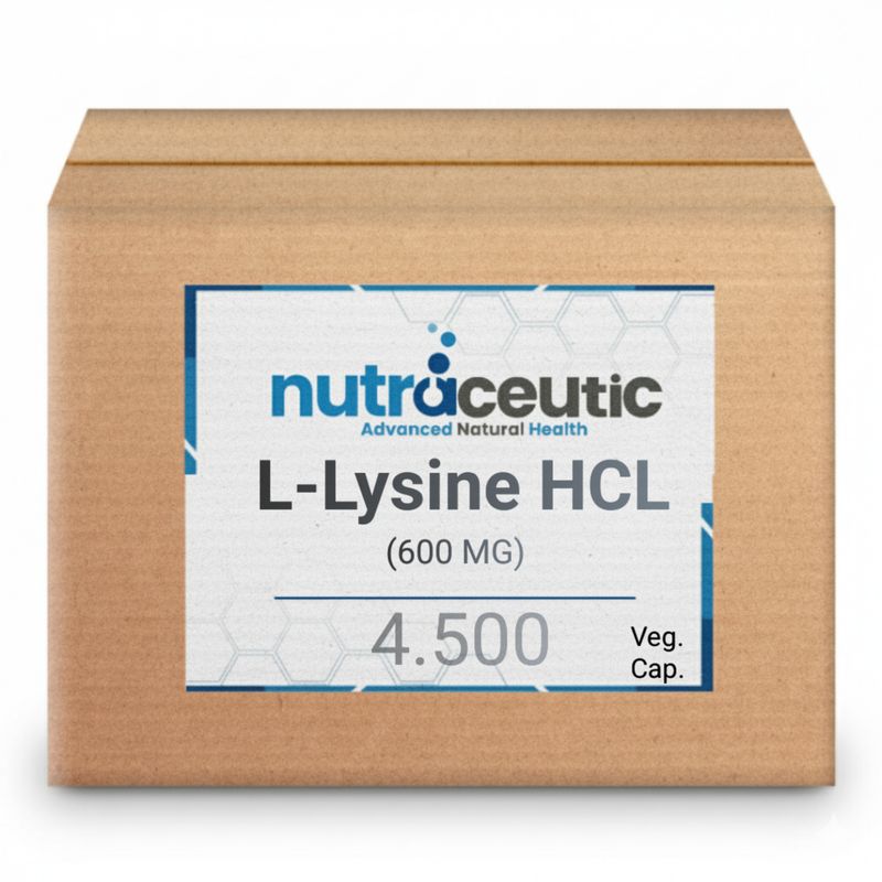 L-Lysine HCL ~ 600 MG × 4.500 Veg. Cap