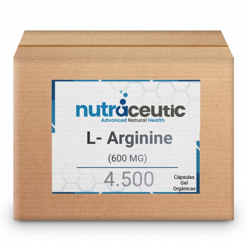 L-Arginine ~ 600 MG × 4.500 Gel. Cap.