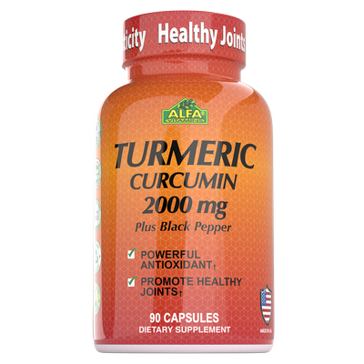 Turmeric Cúrcuma + Black peper ~ 2.000 MG Serv × 90 Capsulas