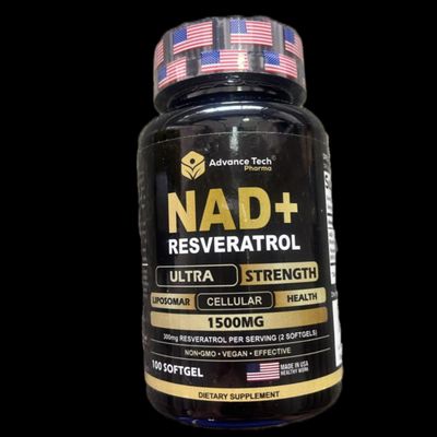 NAD+ Resveratrol ~ 1500 × 100 Sofgels