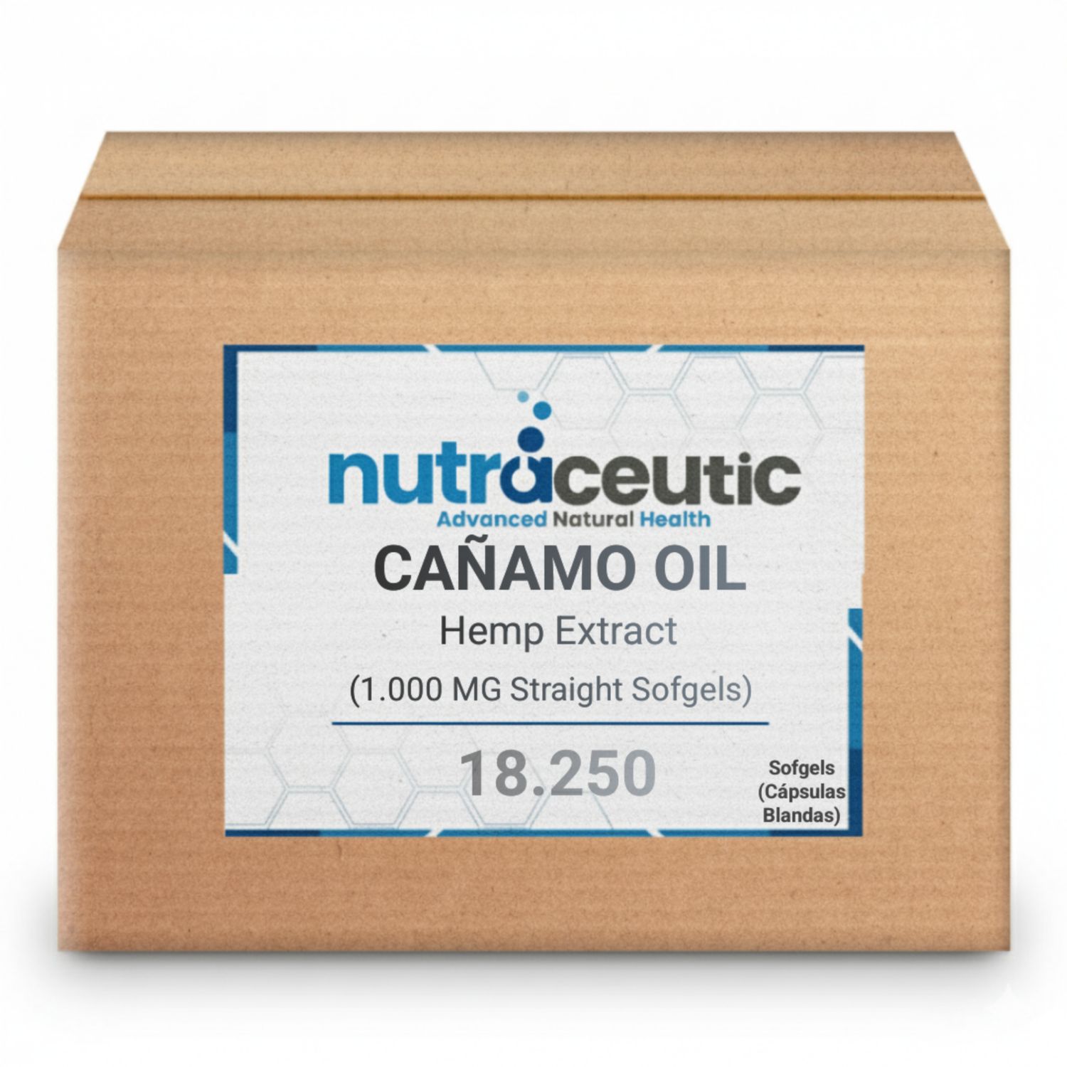 Aceite de Cañamo Puro 1.000 MG ~ Omega 3-6-9 × 18.250 Cápsulas Blandas