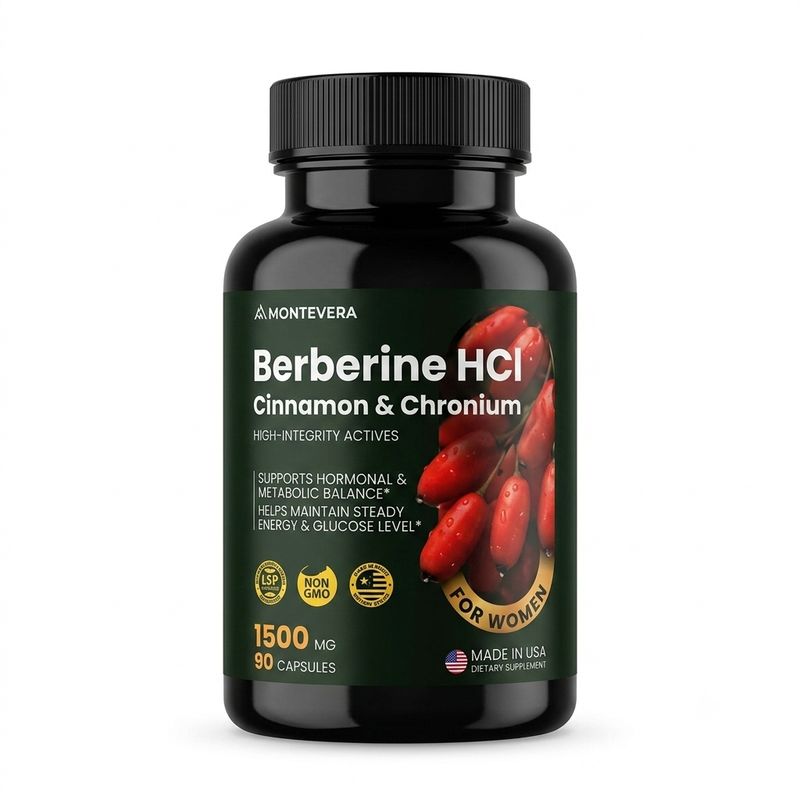 Berberine HCL Complex Montevera × 90 Capsules