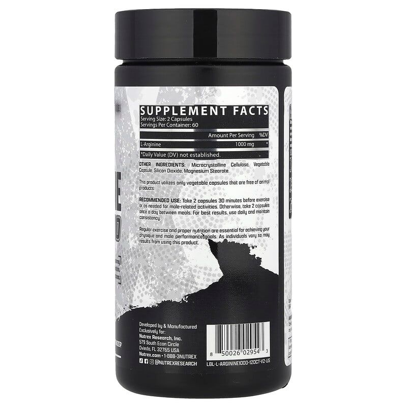 L-Arginine 1.000 Nutrex x 120 Capsulas