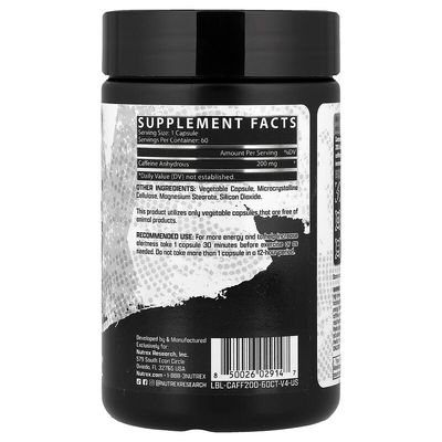 CAFFEINE ´ 200 Nutrex x 60 Capsulas