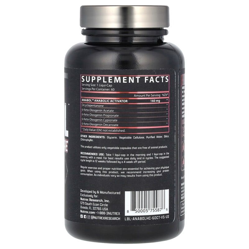 Anabol Harcore Nutrex x 60 Capsulas