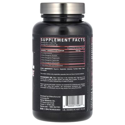Anabol Harcore Nutrex x 60 Capsulas