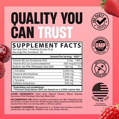 Pre-Workout Essentials Nutrex x 25 Serv