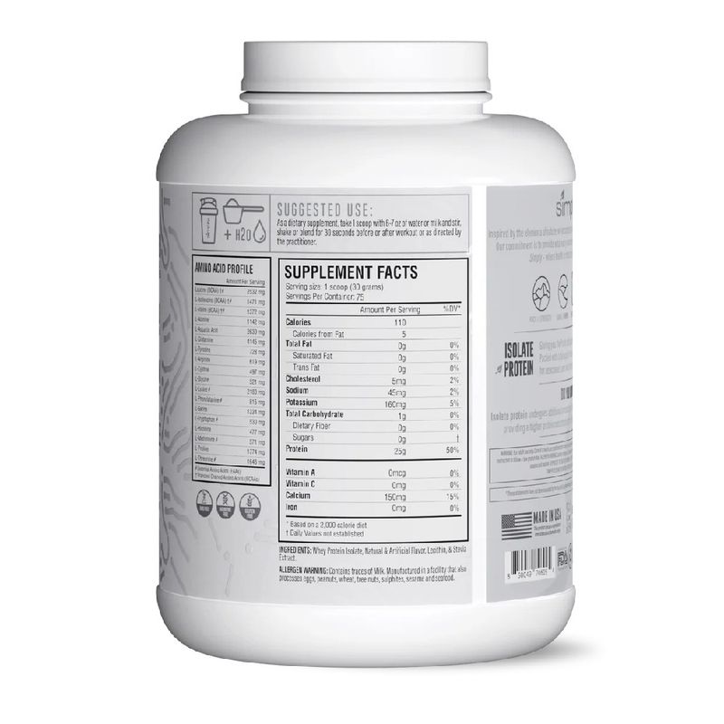 Isolate Hydrolized Protein Simply x 75 Serv