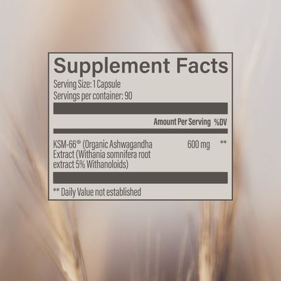 Organic Ashwagandha Simply x 90 Capsulas