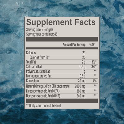 Omega 3 Fish OIl x 90 Sofgels