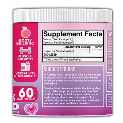 Creatine Women Better Booty x 60 Serv