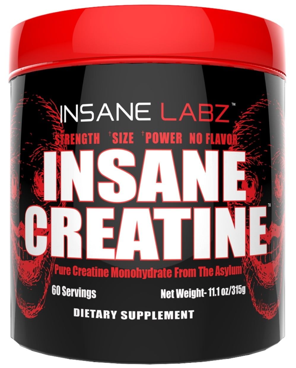 Creatina Monohidratada Insane Labz - 5 Gramos x 60 Servicios