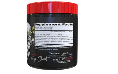 Psychotic RED Pre Workout Insane Labz x 35 Servicios