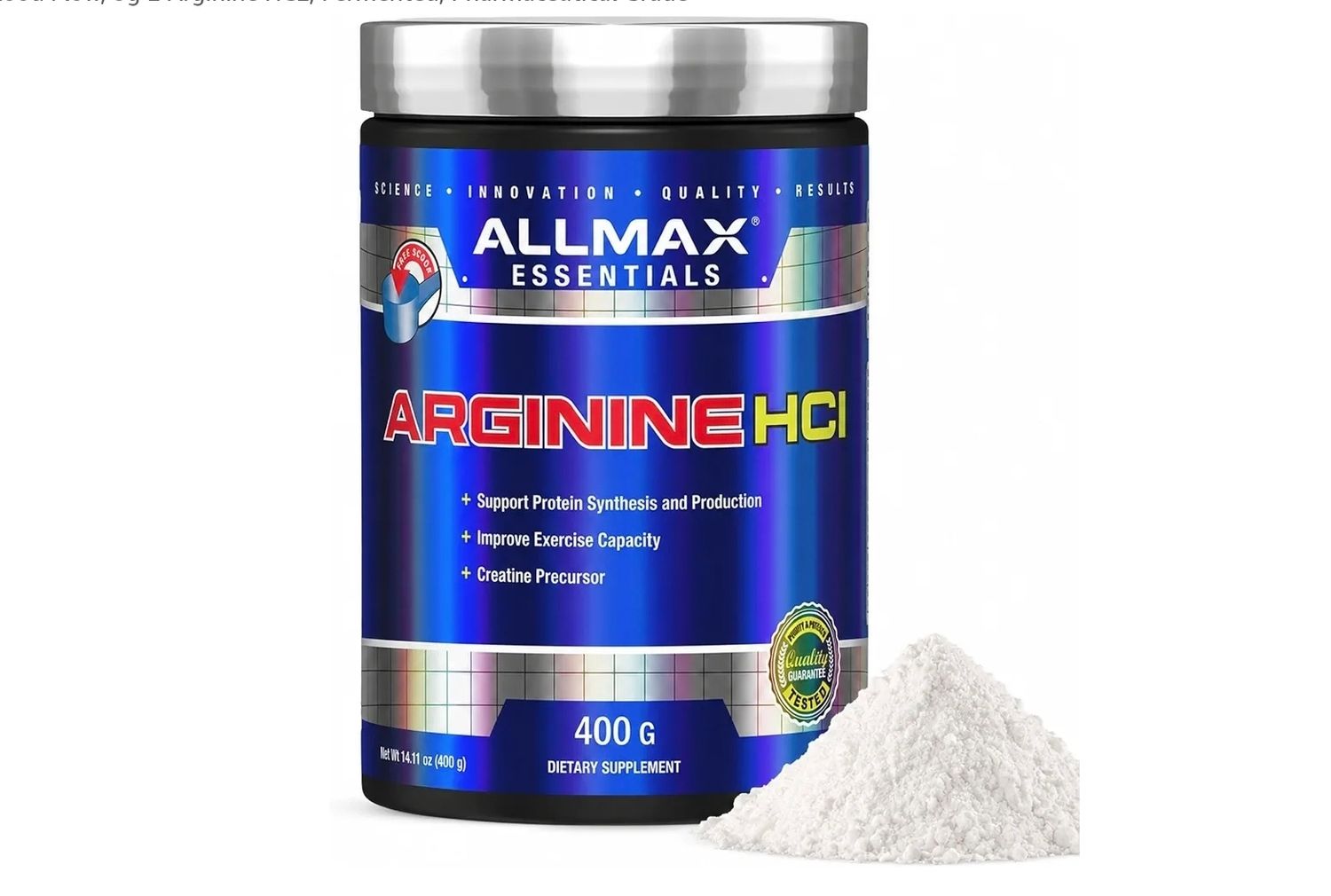 L - Arginina HCI ALLMAX en polvo - 5 Gramos x 80 Servicios