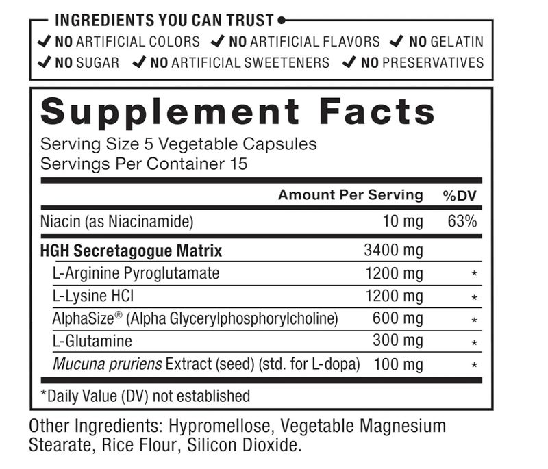hGH PRIME - Force Factory x 75 Capsulas