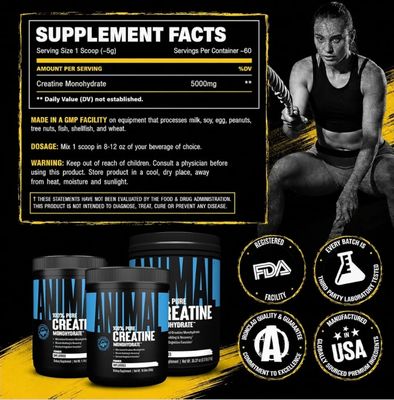 Creatine Universal/Animals - 5 Gramos x 60 Servicios