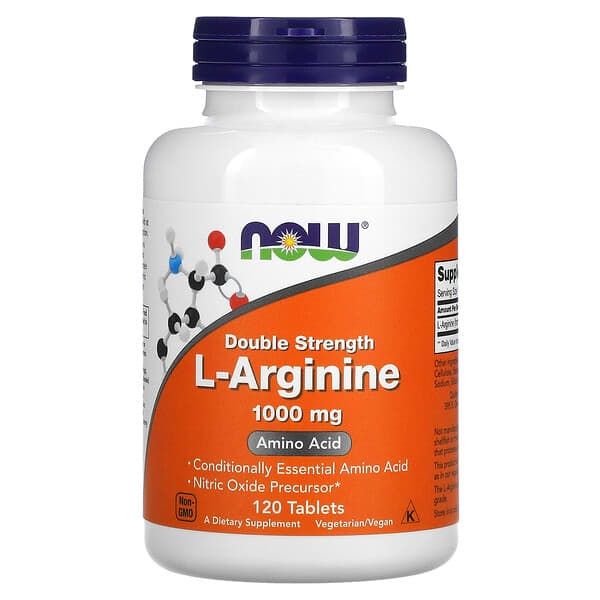 L Arginina NOW - 1.000Mg x 120 Tabletas