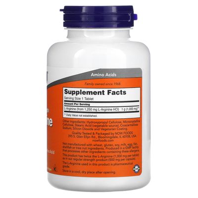 L Arginina NOW - 1.000Mg x 120 Tabletas