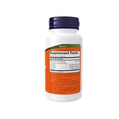 Pancreatin 2.000 NOW x 100 Veggie Capsulas