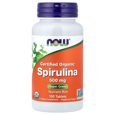 Spirulina NOW - 500 Mg x 100 Tablets
