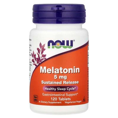 Melatonina NOW - 5Mg x 120 Tabletas