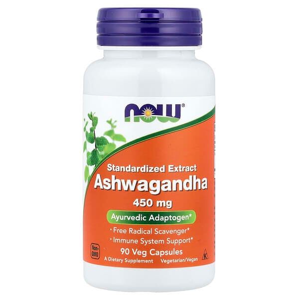 Ashwagandha NOW - 450Mg x 90 Veggie Capsules