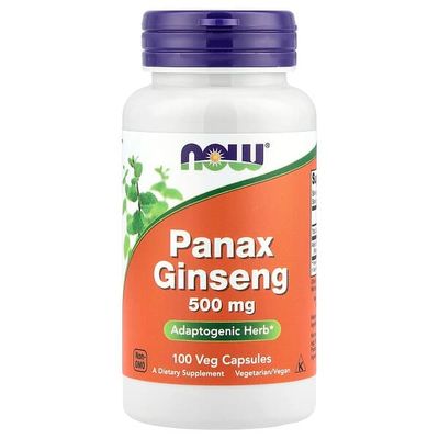 Panax Ginseng Extract NOW - 500 Mg x 100 Capsulas