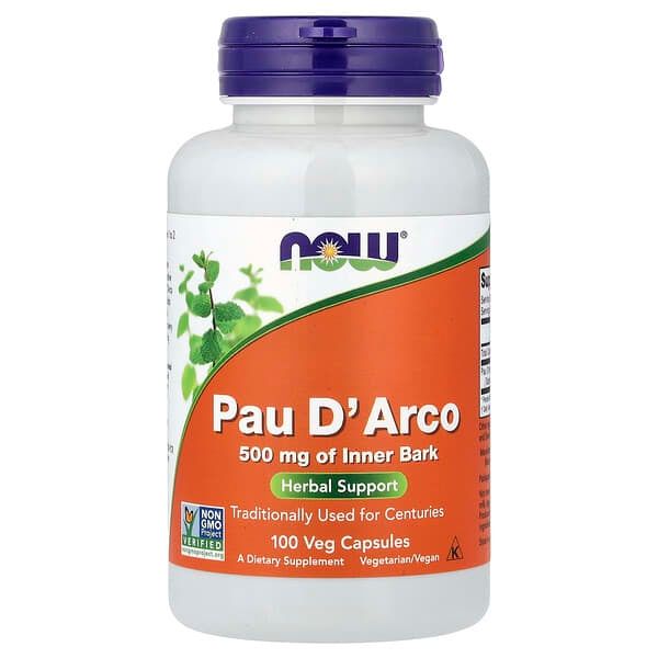 PAU D ARCO NOW - 500Mg x 100 Veggie Capsules