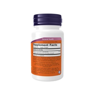 Astaxanthin NOW - 4 Mg 60 Sofgels