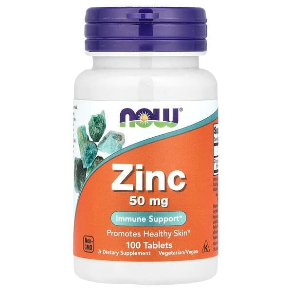 Zinc NOW - 50 Mg x 100 Tabletas