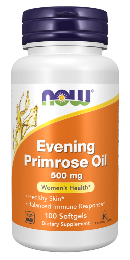 Evening Primrose Oil NOW - 500 Mg x 100 Sofgels