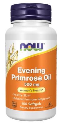 Evening Primrose Oil NOW - 500 Mg x 100 Sofgels