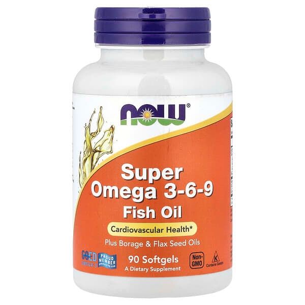SUPER OMEGA 369 Fish Oil NOW x 90 Sofgels