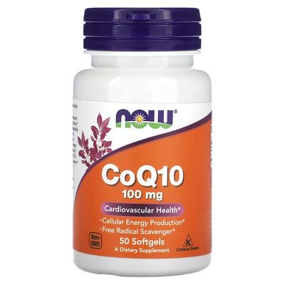 Coq10 NOW - 100 Mg x 50 Sofgels