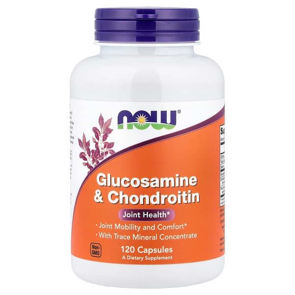Glucosamine + Chondroitin NOW x 120 Veggie Capsules